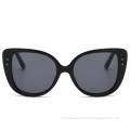 _ New fashion cat's eye large frame sunglasses, European and American fashion women's meter nail sunglasses, cross-border street